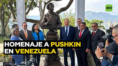 Inauguran un monumento a Alexánder Pushkin en Caracas