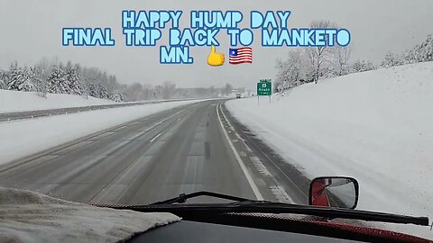 Happy Hump day. Final run back to Manketo Mn. OTR|CDL|Trucking|Crete Carriers