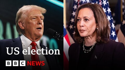 Kamala Harris closing gap on Donald Trump in US election NEWS race | BBC News