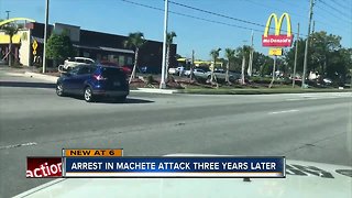 Arrest in machete attack three years later