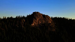 Eagle Rock in Tahoe. Drone View. [Trad 5.9 - Trad 5.12] [4k] [HDR] [Original Content]