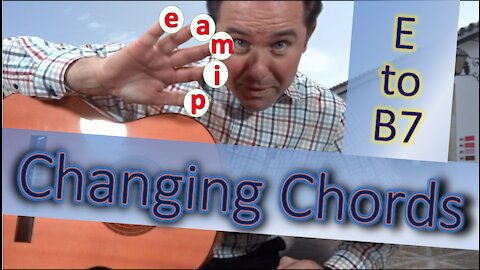 Changing Chords E to B7 on the Flamenco Guitar | Flamenco Guitar Tutorial | Guitarra Flamenca