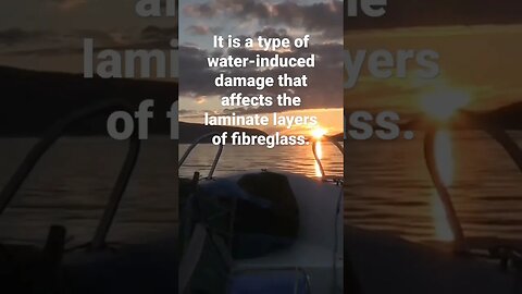 What is osmosis in fibreglass boats? #boating