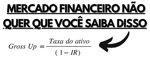 MERCADO FINANCEIRO NÃO QUER QUE VOCÊ SAIBA DISSO