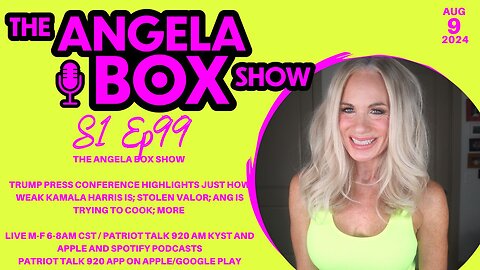 The Angela Box Show -8.9.24 -Trump Press Conference Highlights Kamala's Weakness; Stolen Valor; MORE