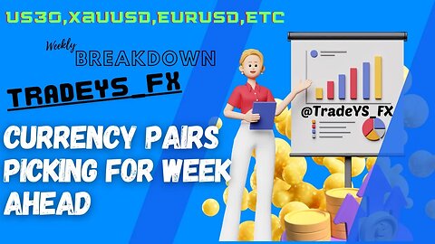 SMC and ICT Style US30,XAUUSD,EURUSD,etc Weekly Breakdown @TradeYS_FX In Hindi.