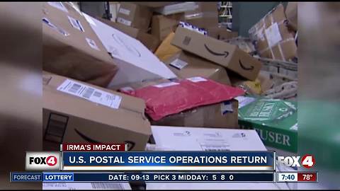 USPS service operations return to normal after Hurricane Irma