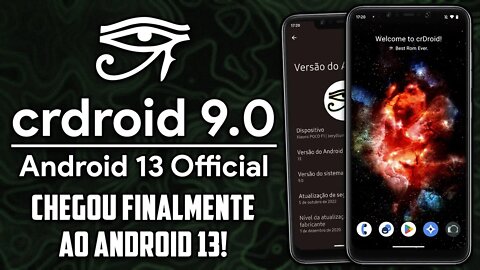 crDroid v9.0 BETA | Android 13 | CHEGOU FINALMENTE AO ANDROID 13!