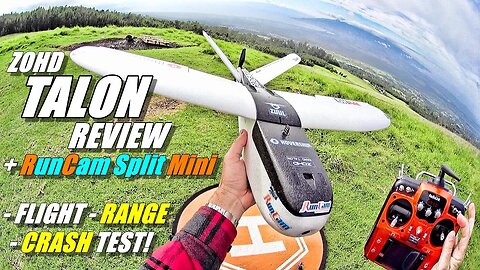 ZOHD NANO TALON FPV Review with RunCam SPLIT MINI & RadioLink AT10ii [Flight, Range, CRASH! Test]