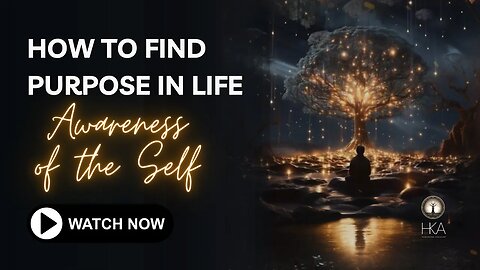 How to find purpose in life. 2- Awareness of the Self!