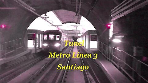 Santiago metro line 3 tunnel in Chile