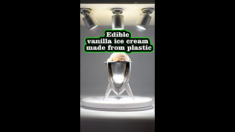 Edible vanilla ice cream made from plastic. @InterestingStranger #vanilla #icecream #interesting