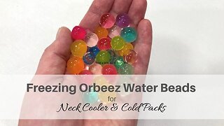 Freezing Orbeez Water Beads for Neck Cooler and Ice Packs #shorts