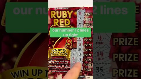 Brand NEW Scratch Off Ruby Red 7s from NY LOTTO #scratchtickets #lotterytickets #shorts #scratchcard