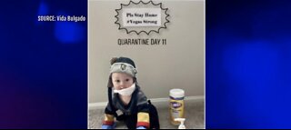VGK quarantine baby goes viral, encourages people to stay home