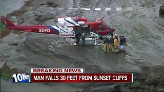 Man injured in fall at Sunset Cliffs