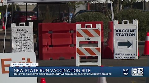 ADHS will take over CGCC vaccine site from county