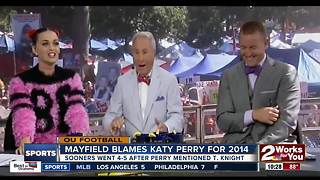 Baker Mayfield blames Katy Perry for Sooners' collapse in 2014