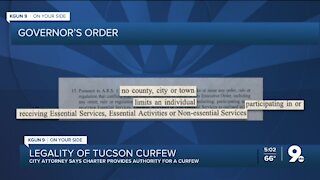Legality of Tucson Curfew