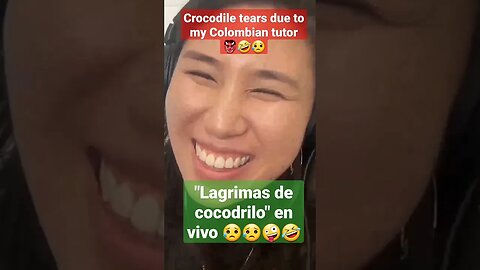 lágrimas de cocodrilo en clase / crocodile tears when your tutor disses you #colombia #medellín
