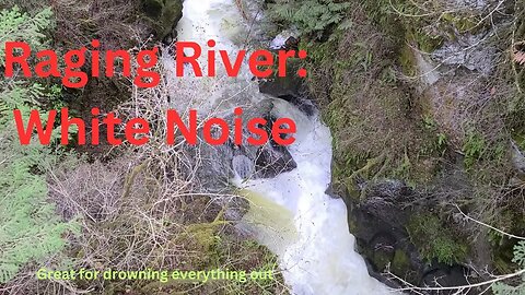 The sounds of this raging river's white noise will help drown out the stress of the day.