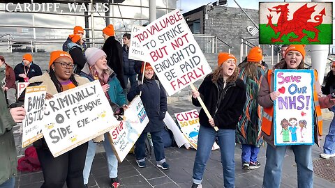 Dance Junior Doctors, Pay Demonstration, Cardiff Bay Senedd