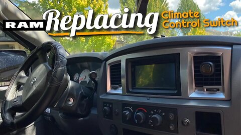 How To Replace Climate Control Panel | Light Switch In Dodge Ram