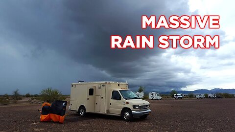 Surviving A 4 Day Rainstorm In Our Ambulance | Ambulance Conversion Life