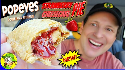 Popeyes® ⚜️ STRAWBERRY CHEESECAKE FRIED PIE Review 🍓🥧 | Peep THIS Out! 🕵️‍♂️