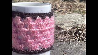 Easy crochet project: cozy coffee ☕️ Mug cover/ step by step tutorial for beginners #art#craft