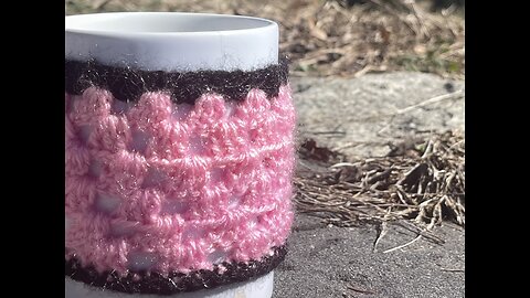 Easy crochet project: cozy coffee ☕️ Mug cover/ step by step tutorial for beginners #art#craft