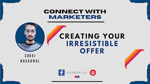 Creating Your Irresistible Offer | Suraj Nagarwal