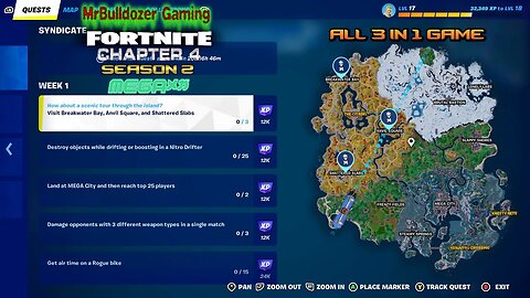 HO TO DO WK 1 QUESTS VISIT BREAKWATER BAY ANVIL SQUARE & SHATTERED SLABS ALL IN 1 GAME & PICKAXE BUG