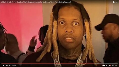 lil durk says hes the only one stopping quando rondo from being touched