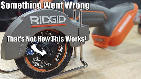 I Broke It! | RIDGID 18-Volt Sub-Compact Brushless 3" Multi-Material Saw Review