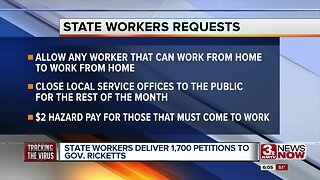 State workers deliver 1,700 petitions to Gov. Ricketts