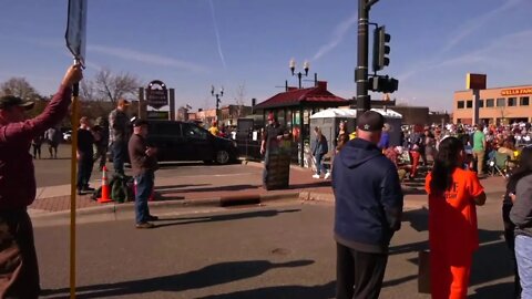 Preaching at the 2022 Halloween Parade in Anoka, MN