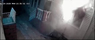 Man sets his house on fire with illegal fireworks