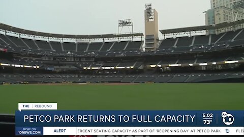 Petco Park returns to full capacity