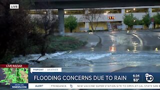 Flooding concerns due to rain