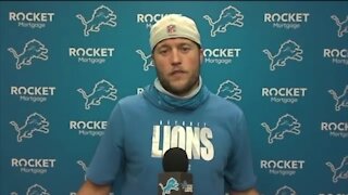 Matthew Stafford explains why he was on a knee during anthem