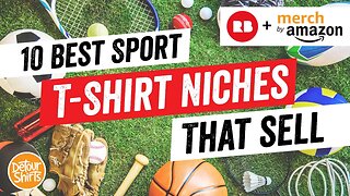 10 Sport T-Shirt Niches That Sell on Merch by Amazon and RedBubble. Compare Print on Demand Sites.