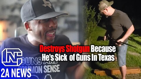 Anti-Gun Army Vet Tweets Video Destroying Shotgun Because He's Sick of Guns In Texas