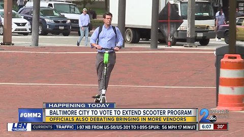 Baltimore City Council to vote on extending scooter program; debate to bring more vendors