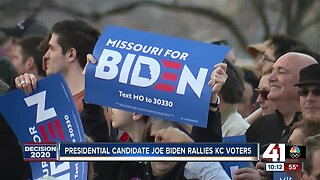 Presidential candidate Joe Biden rallies KC voters