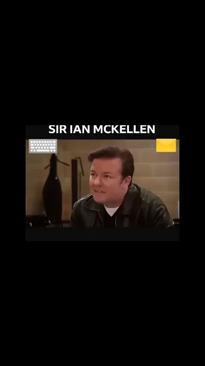 Sir Ian Mckellen gives acting tips to Ricky Gervais