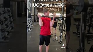 Is this to heavy for HUGOtheVIKING #gym #fypシ #fypシ゚viral
