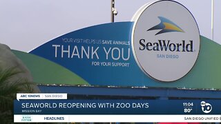 Seaworld reopening with zoo days