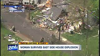 House decimated after explosion on Cleveland's east side