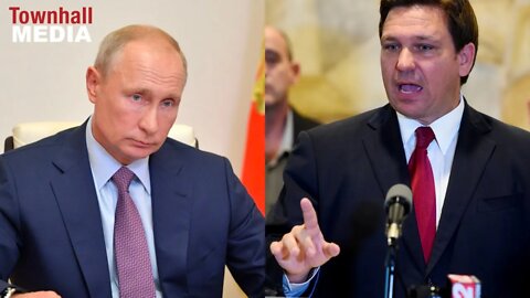 "An Authoritarian Gas Station Attendant" Ron DeSantis Slams Putin AND Biden At The Same Time